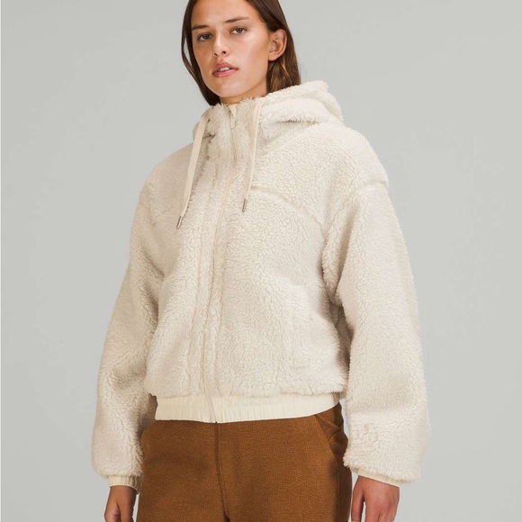 Lululemon Reversible Fleece Jacket Cream - Picture 1 of 11